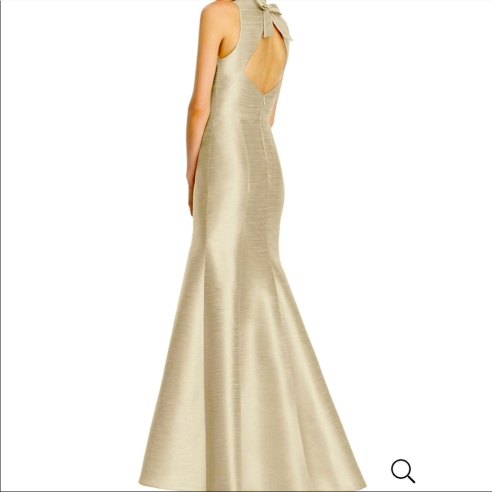 Alfred Sung- Trumpet Champagne Dress